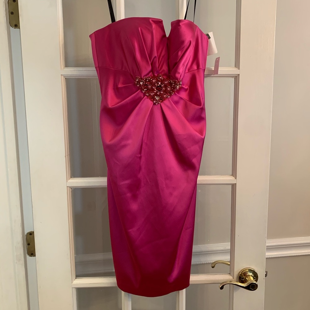 David Meister pink dress